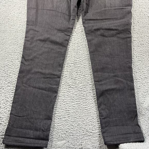 Eddie Bauer Jeans Womens T18 Black Flannel Lined Boyfriend Relaxed Stretch Denim - Picture 9 of 13